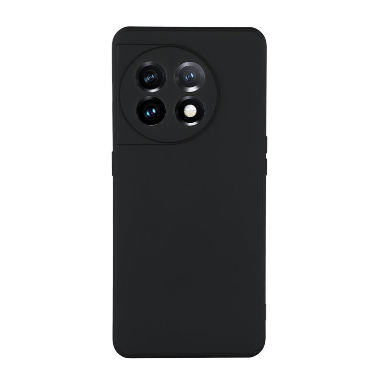 For OnePlus 11 ENKAY Liquid Silicone Soft Shockproof Phone Case(Black) by ENKAY