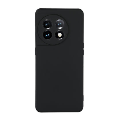 For OnePlus 11 ENKAY Liquid Silicone Soft Shockproof Phone Case(Black) by ENKAY