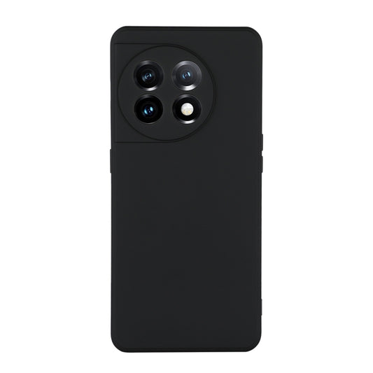 For OnePlus 11 ENKAY Liquid Silicone Soft Shockproof Phone Case(Black) by ENKAY
