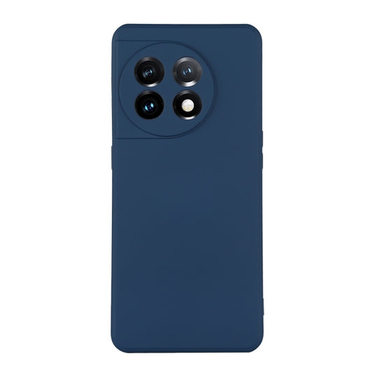 For OnePlus 11 ENKAY Liquid Silicone Soft Shockproof Phone Case(Dark Blue) by ENKAY