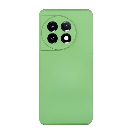 For OnePlus 11 ENKAY Liquid Silicone Soft Shockproof Phone Case(Light Green) by ENKAY
