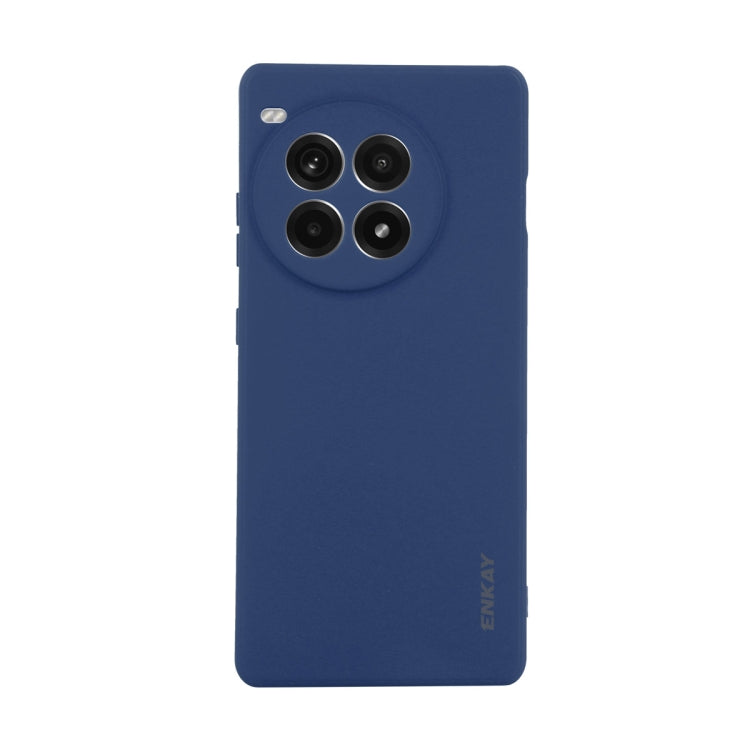 For OnePlus Ace 3 Pro ENKAY Liquid Silicone Soft Shockproof Phone Case(Dark Blue) by ENKAY