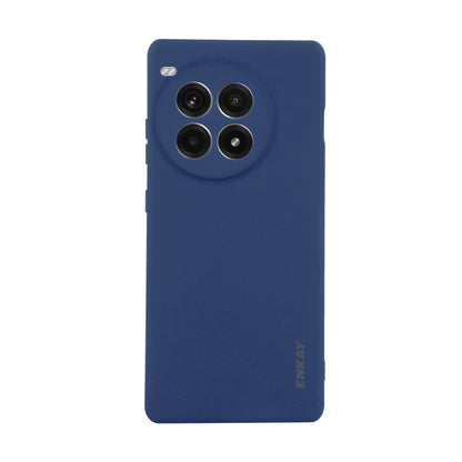 For OnePlus Ace 3 Pro ENKAY Liquid Silicone Soft Shockproof Phone Case(Dark Blue) by ENKAY