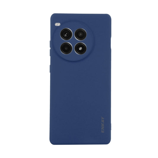 For OnePlus Ace 3 Pro ENKAY Liquid Silicone Soft Shockproof Phone Case(Dark Blue) by ENKAY