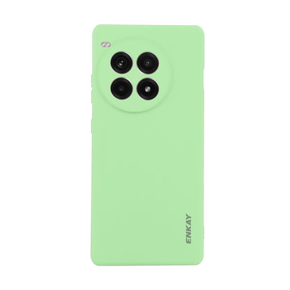 For OnePlus Ace 3 Pro ENKAY Liquid Silicone Soft Shockproof Phone Case(Light Green) by ENKAY