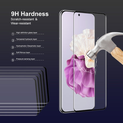 For Huawei P60 Pro / Art 2pcs ENKAY 3D Curved Full Glue Hot Bending Tempered Glass Full Film by ENKAY