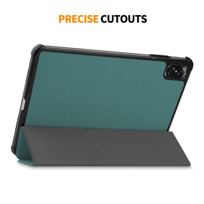 For Honor Pad V8 ENKAY Tri-fold Custer Texture Leather Smart Tablet Case(Black) by ENKAY