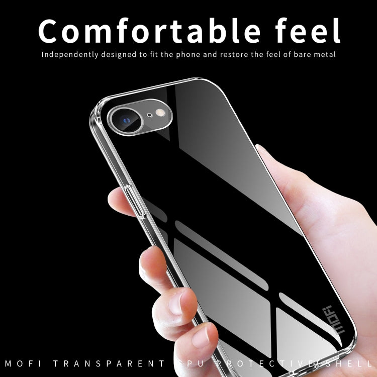 For iPhone 16e MOFI Ming Series Ultra-thin TPU Phone Case(Transparent) by MOFI