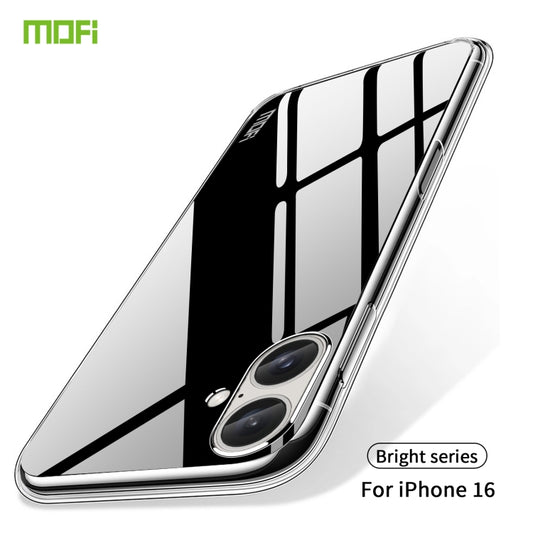 For iPhone 16 MOFI Ming Series Ultra-thin TPU Phone Case(Transparent) by MOFI