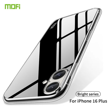For iPhone 16 Plus MOFI Ming Series Ultra-thin TPU Phone Case(Transparent) by MOFI