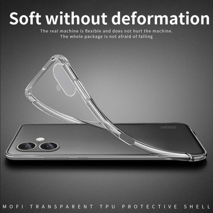 For iPhone 16 Plus MOFI Ming Series Ultra-thin TPU Phone Case(Transparent) by MOFI