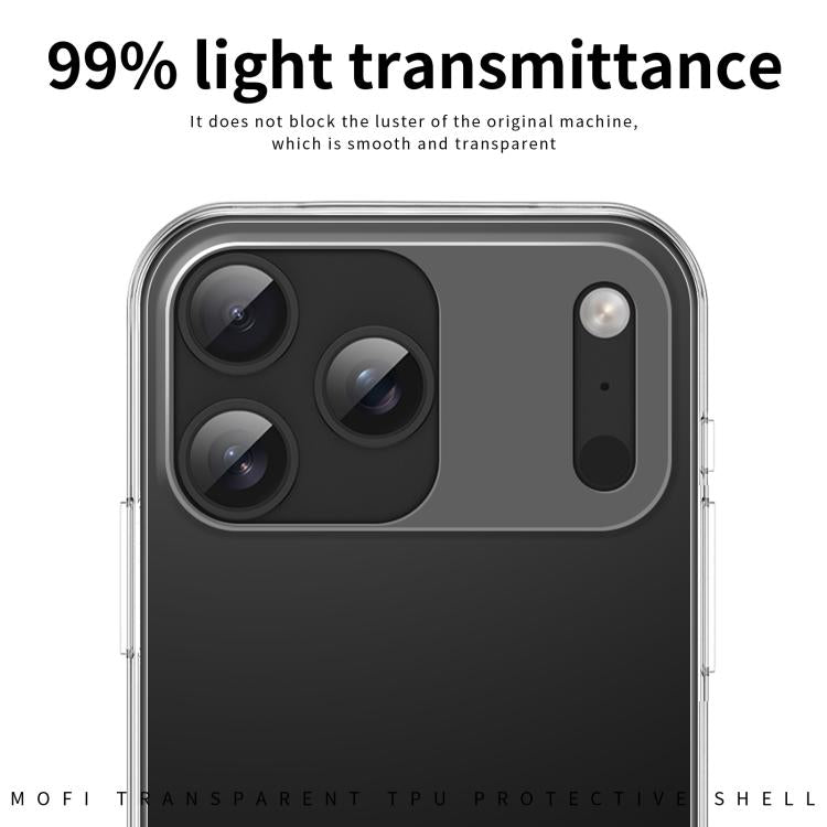 For iPhone 17 Pro MOFI Ming Series Ultra-thin TPU Phone Case(Transparent) by MOFI