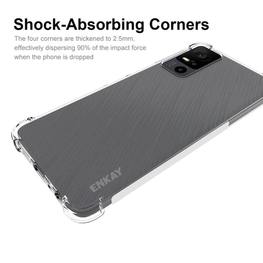 For TCL 40 XE 5G ENKAY Hat-Prince Transparent TPU Shockproof Phone Case by ENKAY