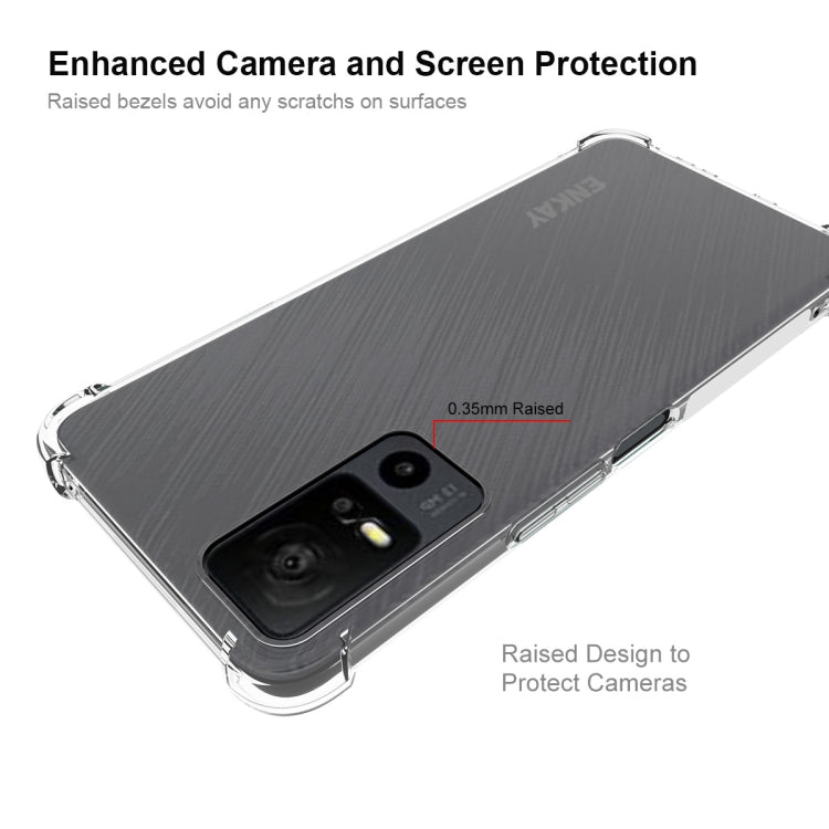 For TCL 40 XE 5G ENKAY Hat-Prince Transparent TPU Shockproof Phone Case by ENKAY