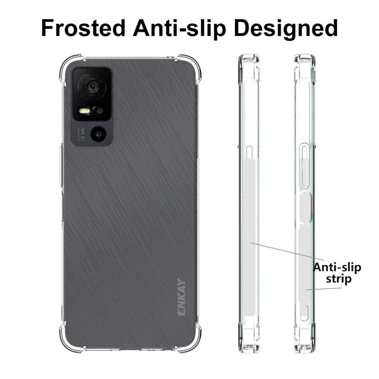For TCL 40 XE 5G ENKAY Hat-Prince Transparent TPU Shockproof Phone Case by ENKAY