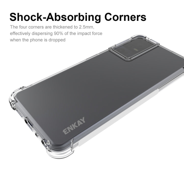 For TCL 40 SE ENKAY Hat-Prince Transparent TPU Shockproof Phone Case by ENKAY