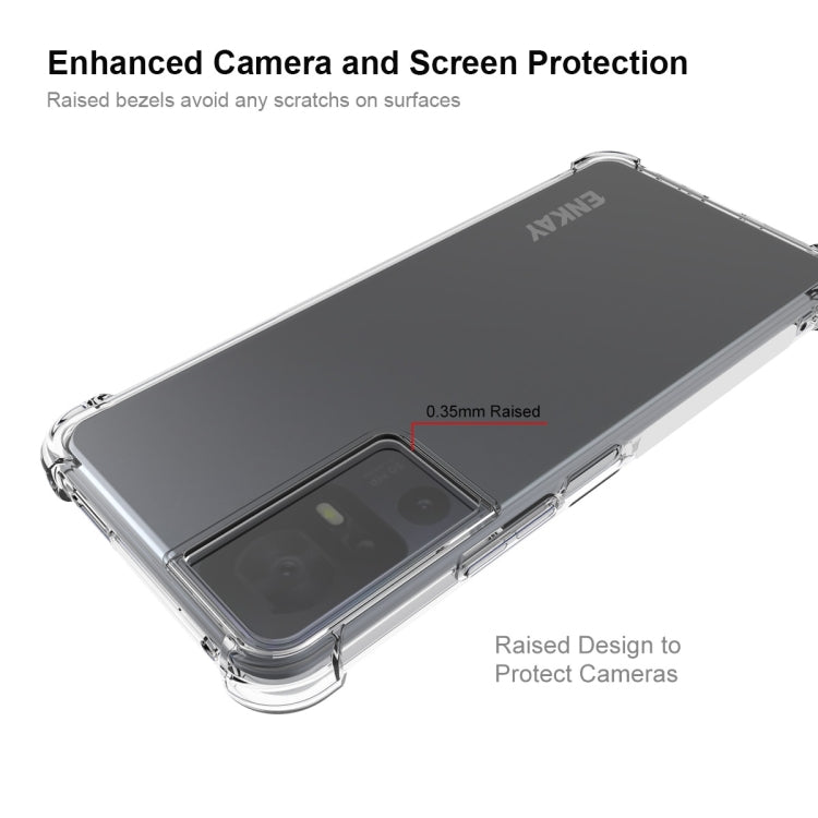 For TCL 40 SE ENKAY Hat-Prince Transparent TPU Shockproof Phone Case by ENKAY