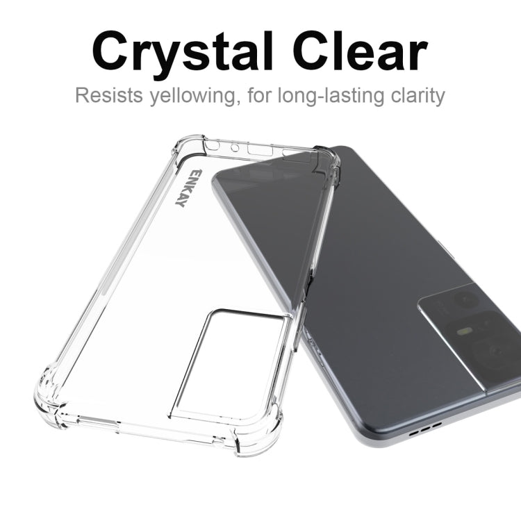 For TCL 40 SE ENKAY Hat-Prince Transparent TPU Shockproof Phone Case by ENKAY