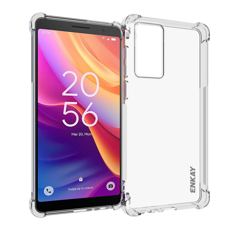 For TCL 501 4G ENKAY Hat-Prince Transparent TPU Shockproof Phone Case by ENKAY