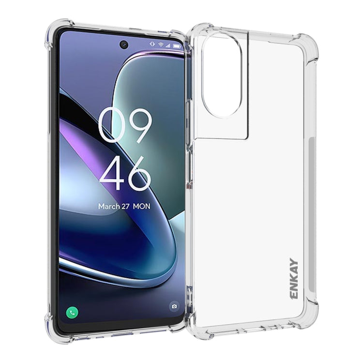 For TCL 50 5G ENKAY Hat-Prince Transparent TPU Shockproof Phone Case by ENKAY