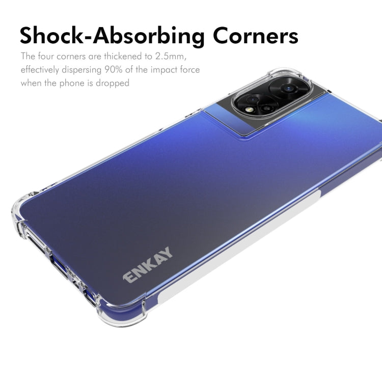 For TCL 50 5G ENKAY Hat-Prince Transparent TPU Shockproof Phone Case by ENKAY