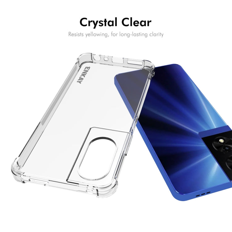 For TCL 505 4G ENKAY Hat-Prince Transparent TPU Shockproof Phone Case by ENKAY
