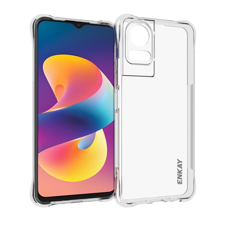 For TCL 50 LE 4G ENKAY Hat-Prince Transparent TPU Shockproof Phone Case by ENKAY