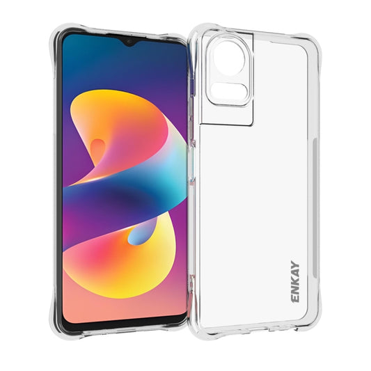 For TCL 50 LE 4G ENKAY Hat-Prince Transparent TPU Shockproof Phone Case by ENKAY