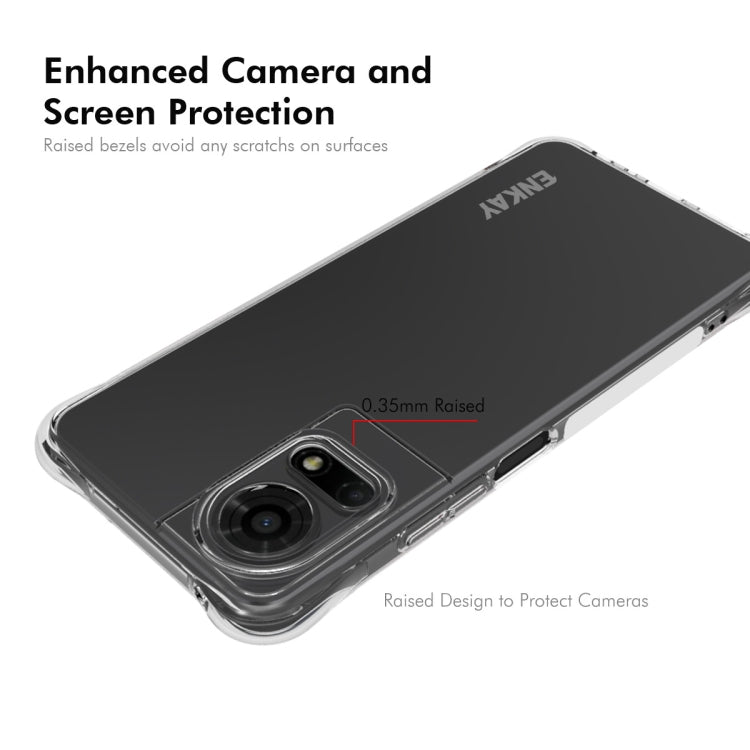 For TCL 50 LE 4G ENKAY Hat-Prince Transparent TPU Shockproof Phone Case by ENKAY