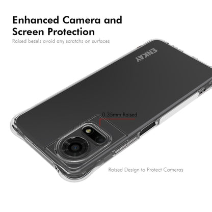 For TCL 50 LE 4G ENKAY Hat-Prince Transparent TPU Shockproof Phone Case by ENKAY