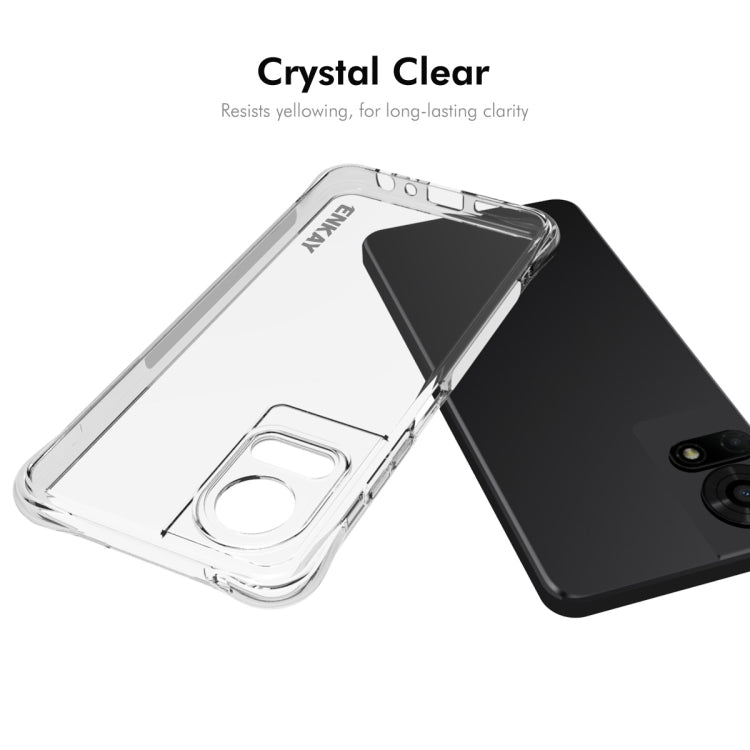 For TCL 50 LE 4G ENKAY Hat-Prince Transparent TPU Shockproof Phone Case by ENKAY
