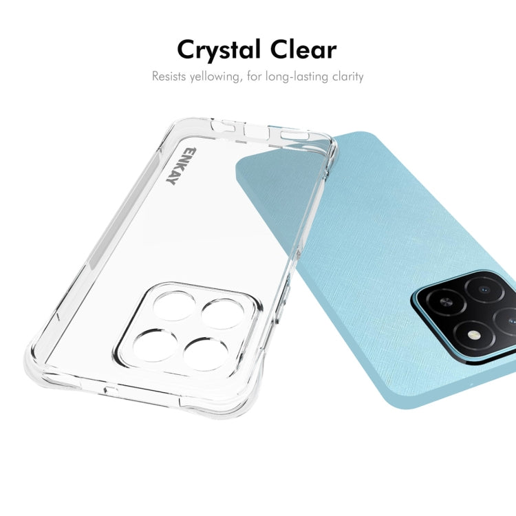 For Honor X5b 4G / X5b Plus 4G Global ENKAY Hat-Prince Transparent TPU Shockproof Phone Case by ENKAY