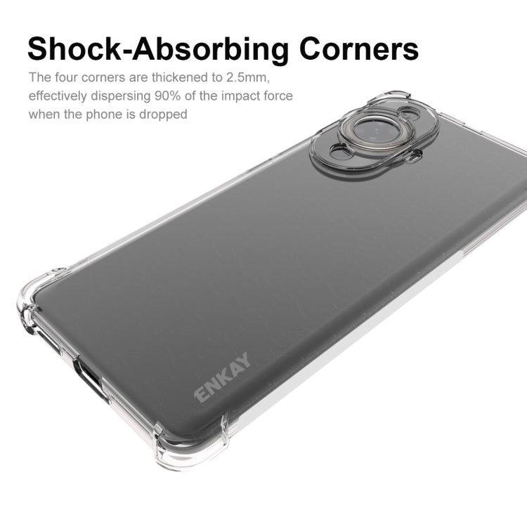 For Huawei nova 11 Pro / 11 Ultra 4G ENKAY Hat-Prince Transparent TPU Shockproof Phone Case by ENKAY
