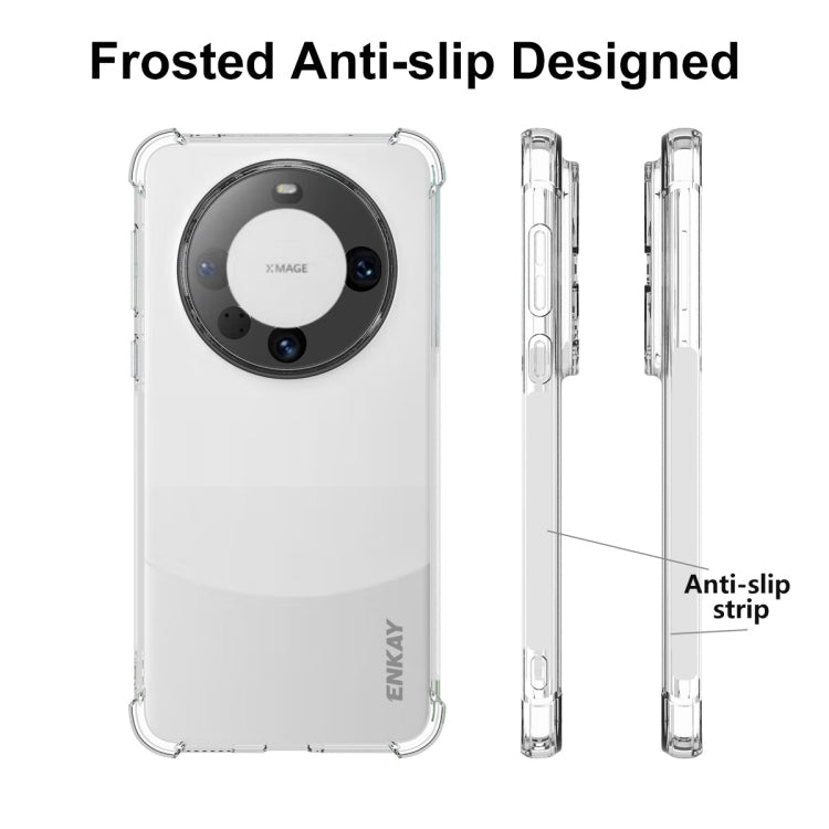 For Huawei Mate 60 Pro ENKAY Hat-Prince Transparent TPU Shockproof Phone Case by ENKAY