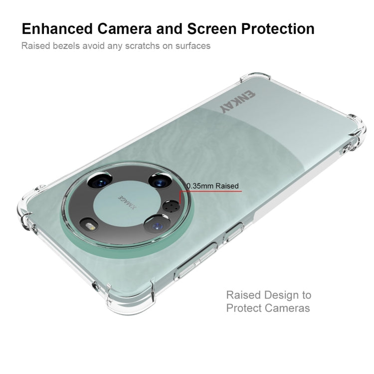 For Huawei Mate 60 ENKAY Hat-Prince Transparent TPU Shockproof Phone Case by ENKAY