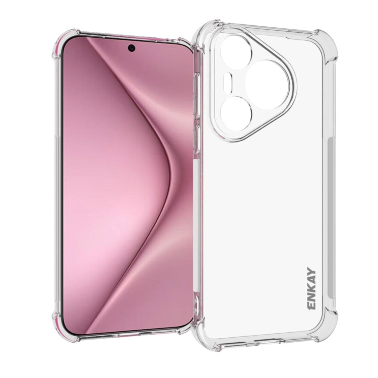 For Huawei Pura 70 Pro / 70 Pro+ ENKAY Hat-Prince Transparent TPU Shockproof Phone Case by ENKAY