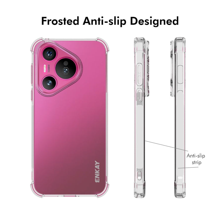 For Huawei Pura 70 Pro / 70 Pro+ ENKAY Hat-Prince Transparent TPU Shockproof Phone Case by ENKAY