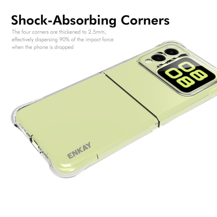 For Huawei nova Flip ENKAY Hat-Prince Transparent TPU Shockproof Phone Case by ENKAY