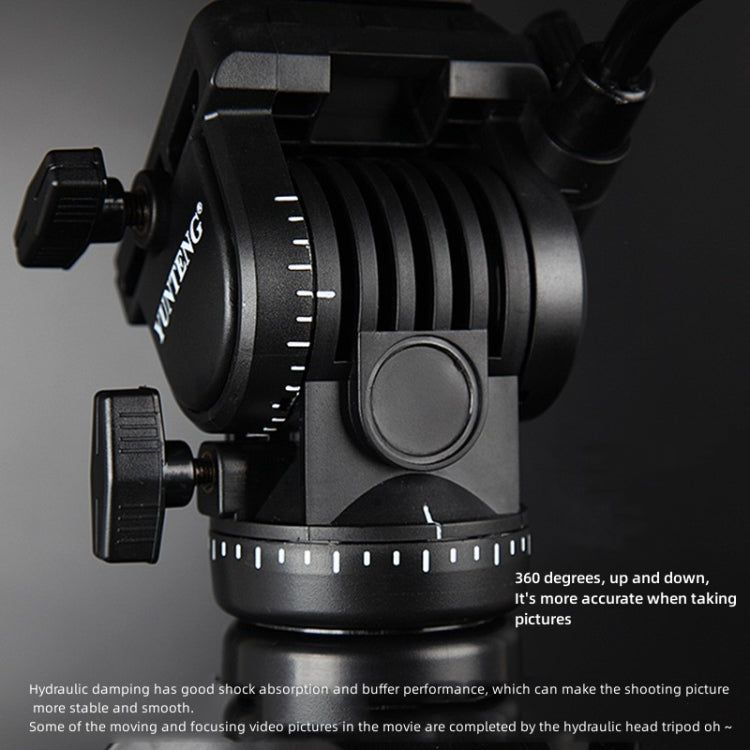 YUNTENG VCT-6006 Professional Hydraulic Head Aluminum Tripod by YUNTENG