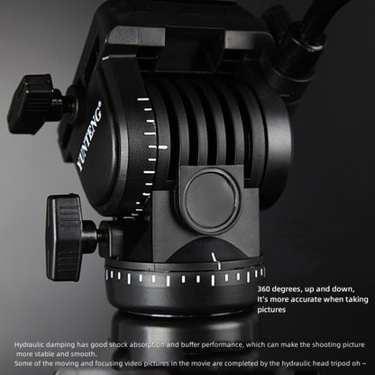 YUNTENG VCT-6006 Professional Hydraulic Head Aluminum Tripod by YUNTENG