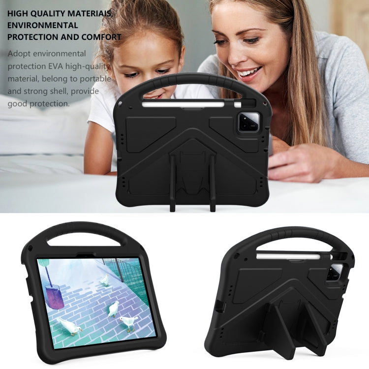 For Xiaomi Pad 7 Pro EVA Shockproof Tablet Case with Holder(Black) by bashfashion