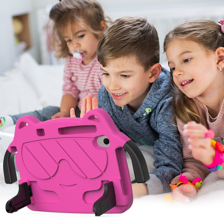 For Sumsung Galaxy Tab A 8.4 2020 T307/T307u Ice Baby EVA Shockproof Hard PC Tablet Case(Rose Red+Black) by bashfashion