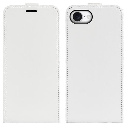 For iPhone 16e R64 Texture Single Vertical Flip Leather Phone Case(White) by bashfashion