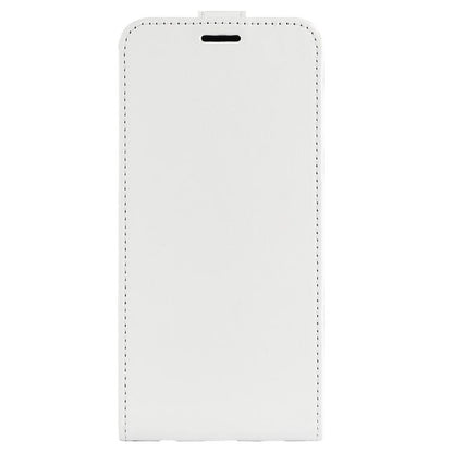 For iPhone 16e R64 Texture Single Vertical Flip Leather Phone Case(White) by bashfashion