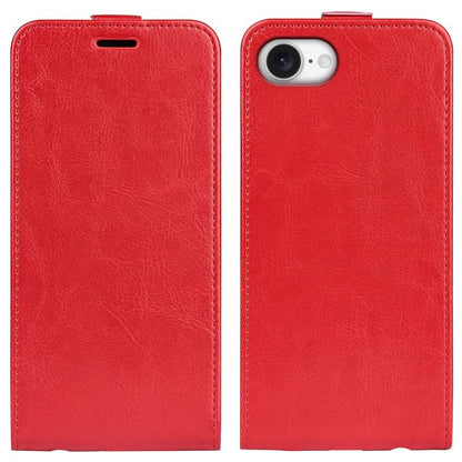 For iPhone 16e R64 Texture Single Vertical Flip Leather Phone Case(Red) by bashfashion