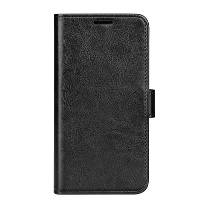 For iPhone 16e R64 Texture Horizontal Flip Leather Phone Case(Black) by bashfashion