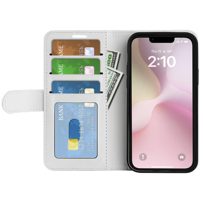 For iPhone 16e R64 Texture Horizontal Flip Leather Phone Case(White) by bashfashion