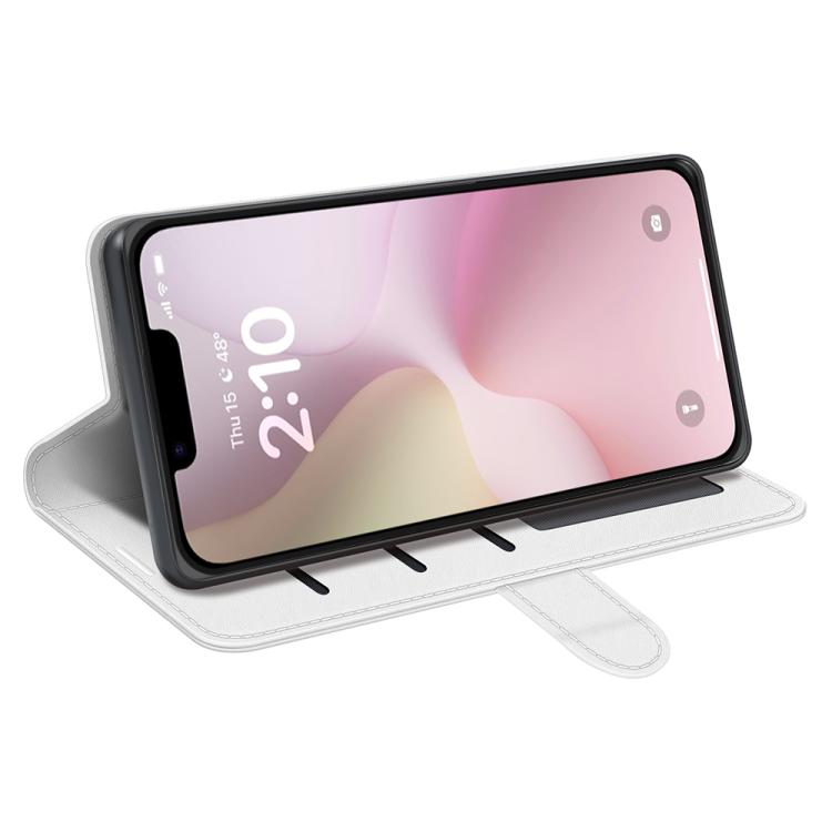 For iPhone 16e R64 Texture Horizontal Flip Leather Phone Case(White) by bashfashion