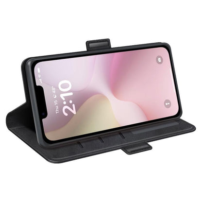 For iPhone 16e Dual-side Magnetic Buckle Horizontal Flip Leather Phone Case(Black) by bashfashion