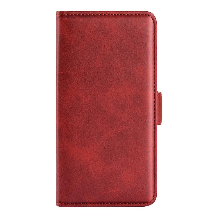 For iPhone 16e Dual-side Magnetic Buckle Horizontal Flip Leather Phone Case(Red) by bashfashion
